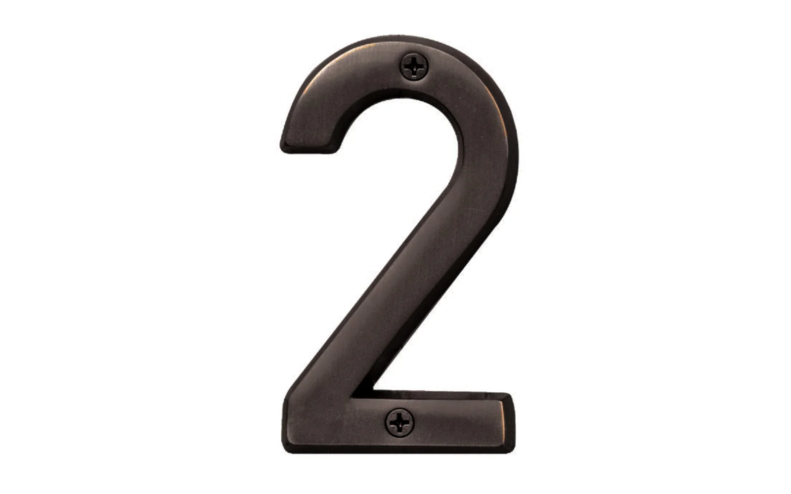#2 Oil Rubbed Bronze House Number - 4" Size
