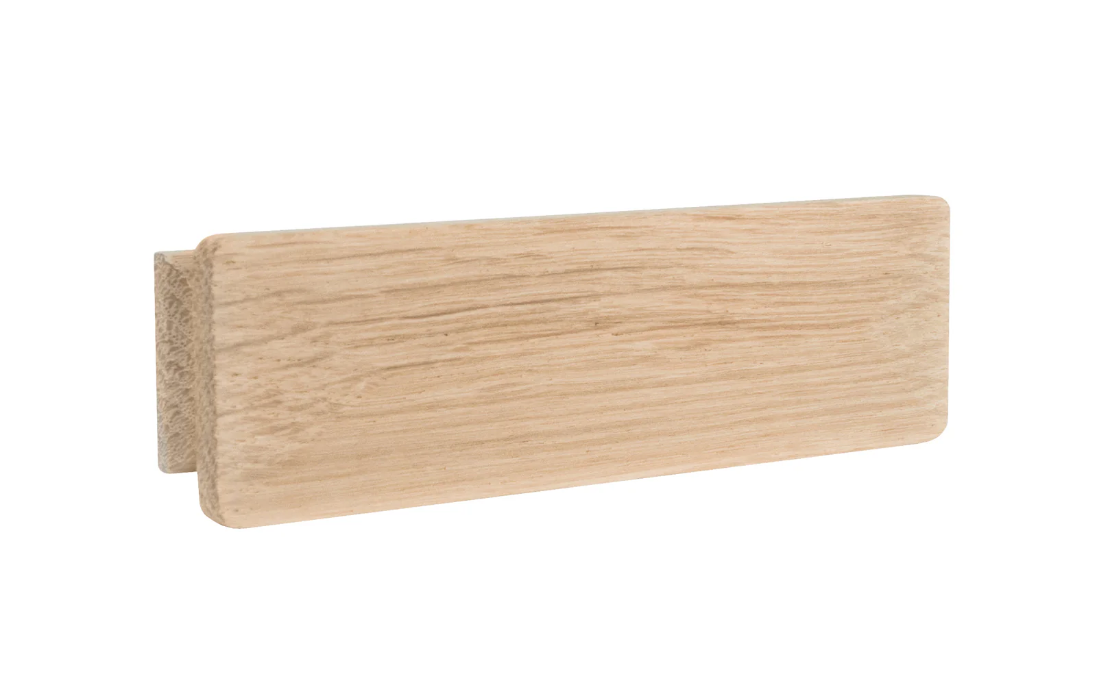 Oak Wood Pull Handle with Square Edges - Image 2