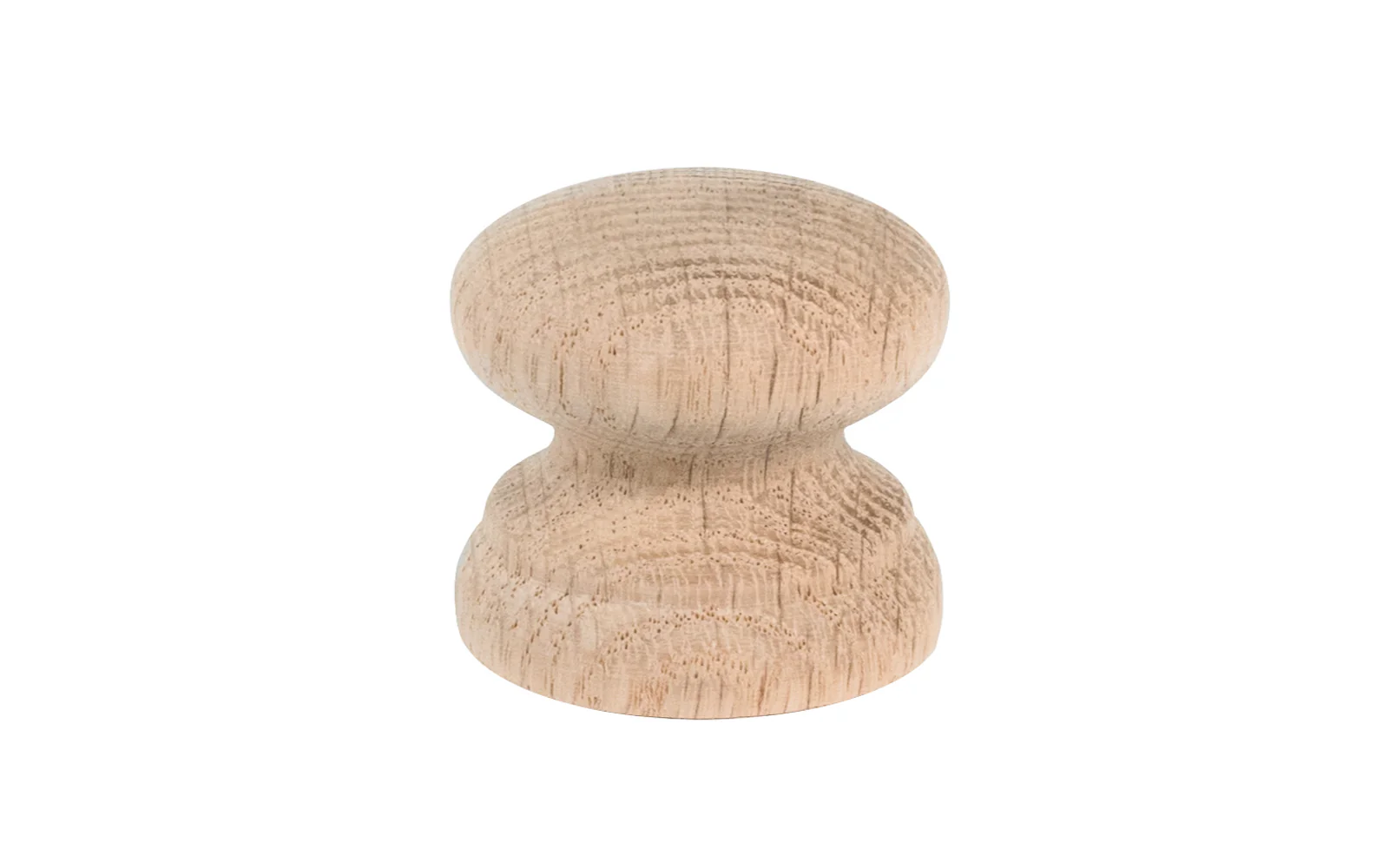 Oak Wood Cabinet Knob with Large Base