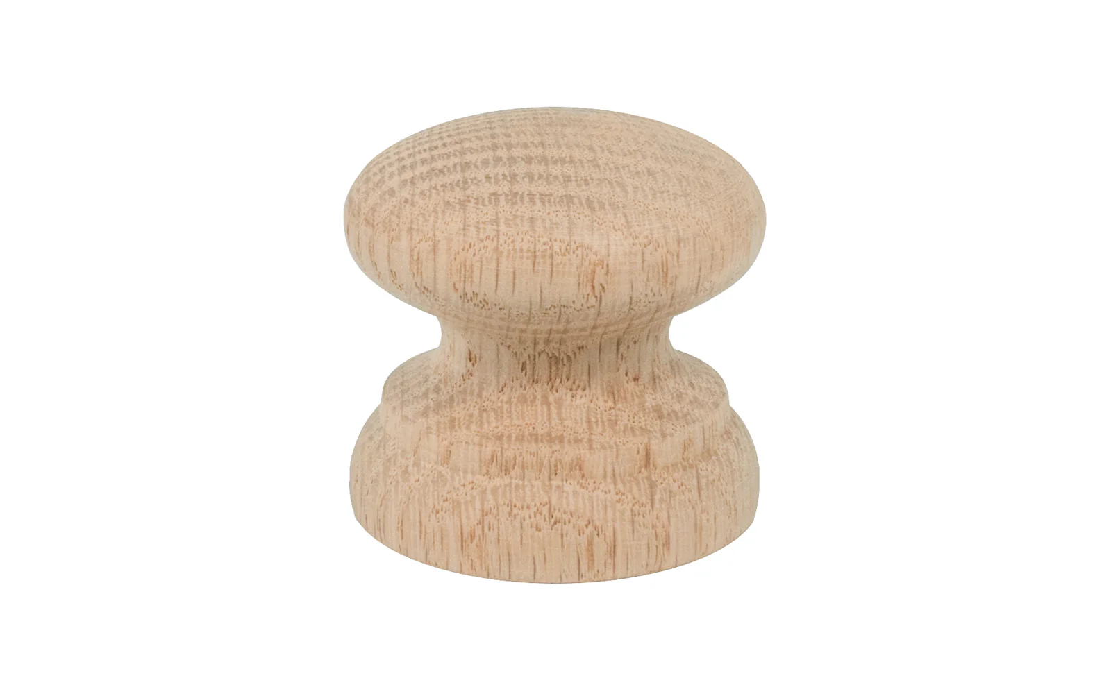 Oak Wood Cabinet Knob with Large Base - Image 2