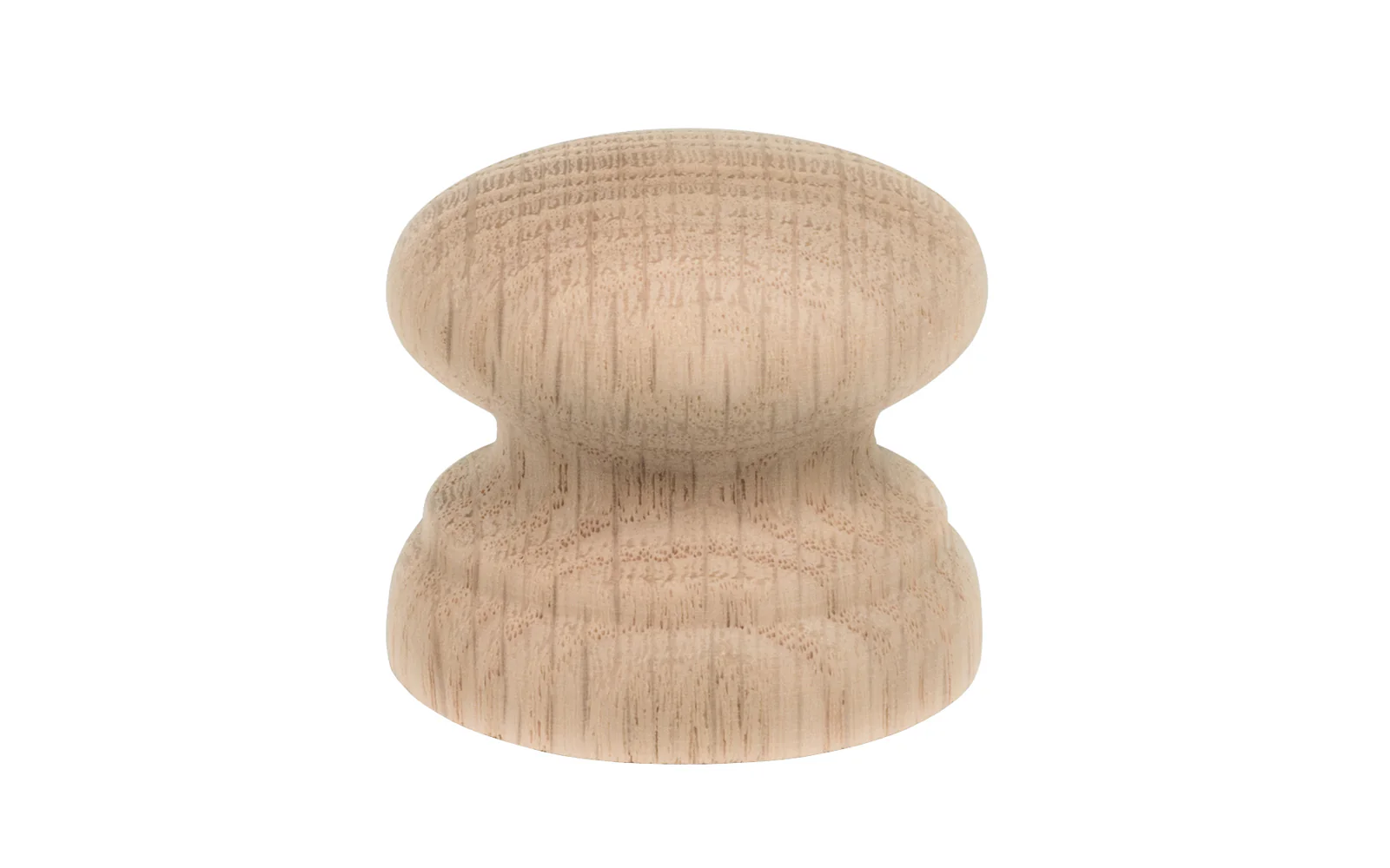 Oak Wood Cabinet Knob with Large Base - Image 4