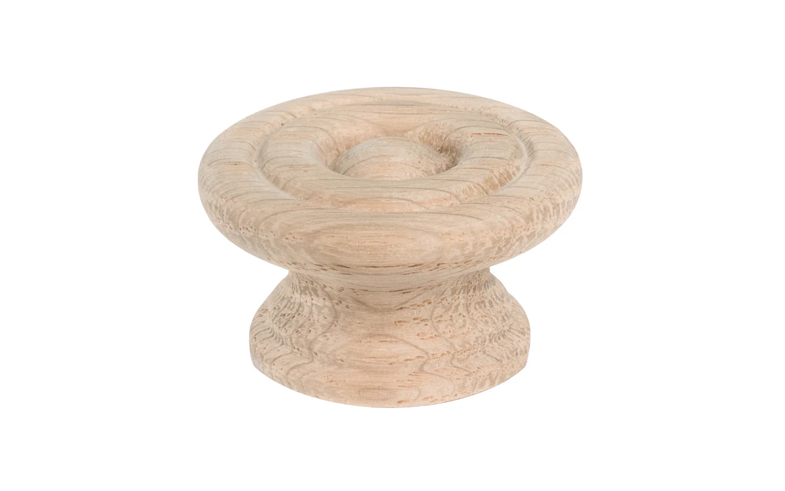 Oak Wood Cabinet Knob with Ring-Design