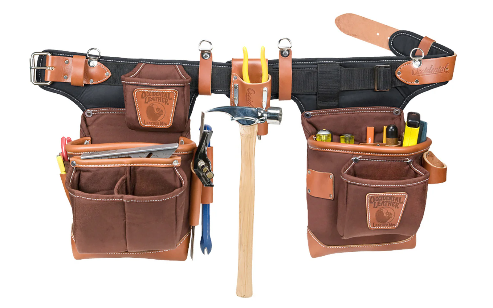 Occidental Leather "Adjust-To-Fit" FatLip Tool Belt Set - Cafe Color ~ 9855
