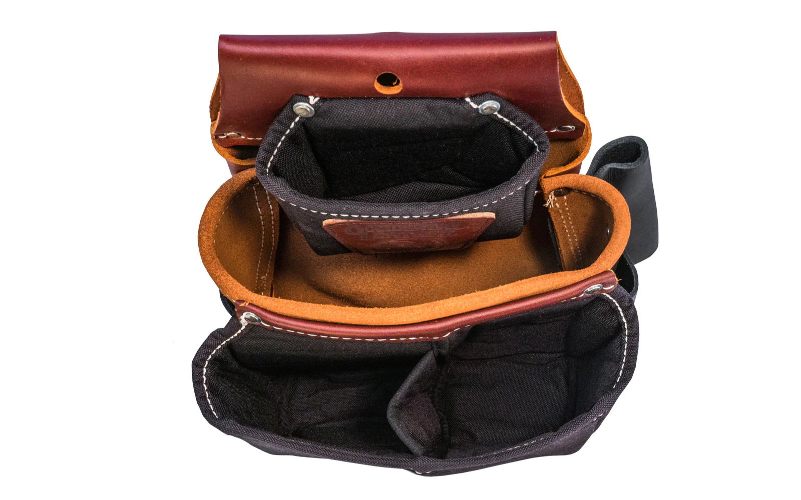 Occidental Leather Belt Worn Fastener Bag with Divided Nylon Pouches ~ 5564 - Image 2