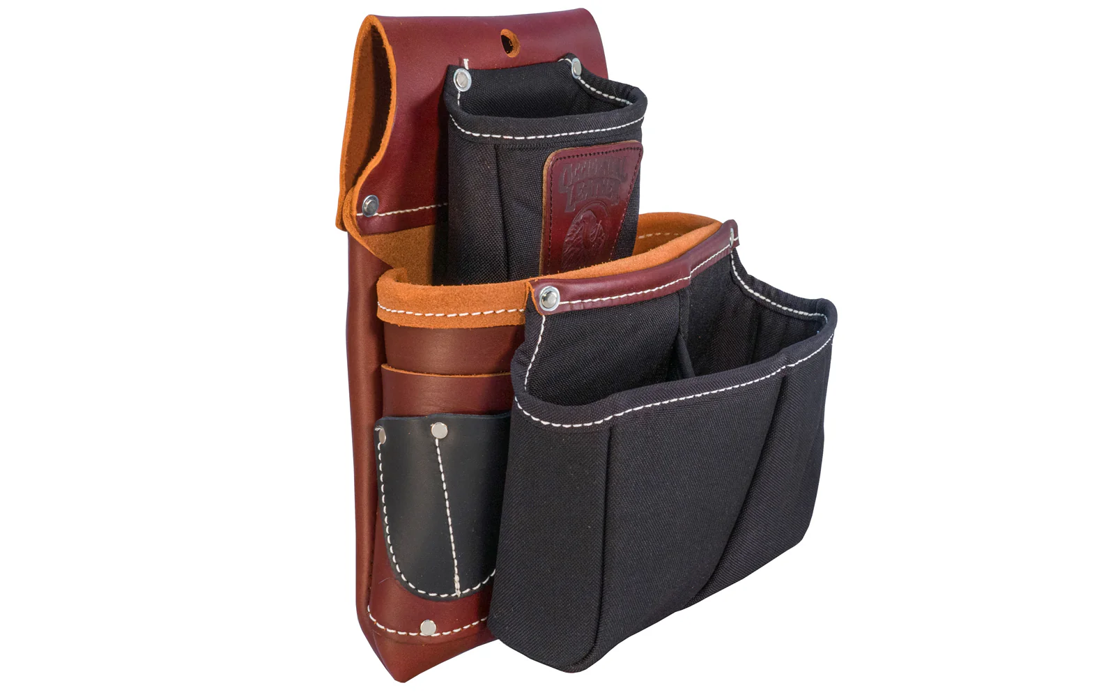 Occidental Leather Belt Worn Fastener Bag with Divided Nylon Pouches ~ 5564 - Image 4