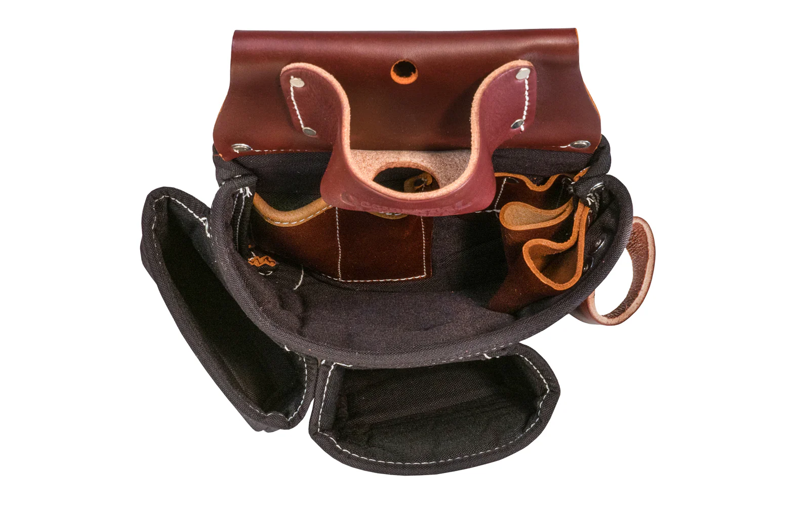 Occidental Leather "Oxy Lights" 3-Pouch Tool Bag with Tape Pocket - Black ~ B8018DB - Image 2