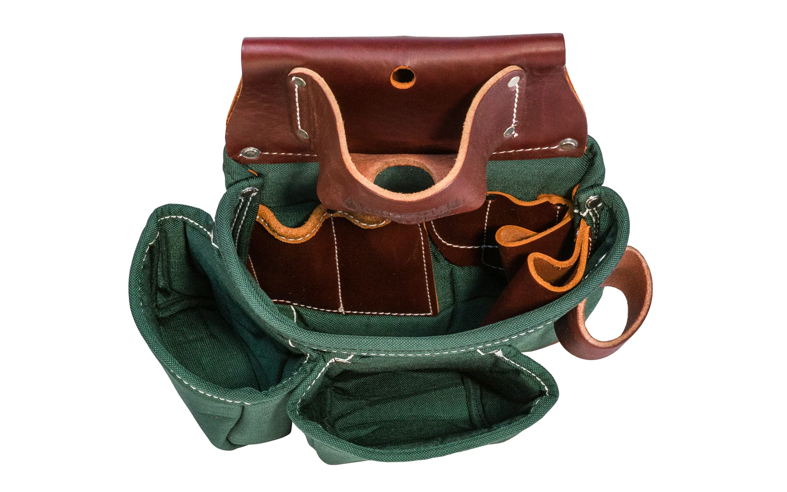 Occidental Leather "Oxy Lights" 3-Pouch Tool Bag with Tape Pocket - Green ~ 8018DB - Image 2