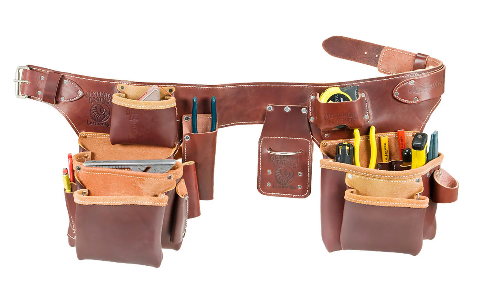 Occidental Leather "Pro Carpenter" 5-Bag Assembly Tool Belt Set ~ 5191 LG
