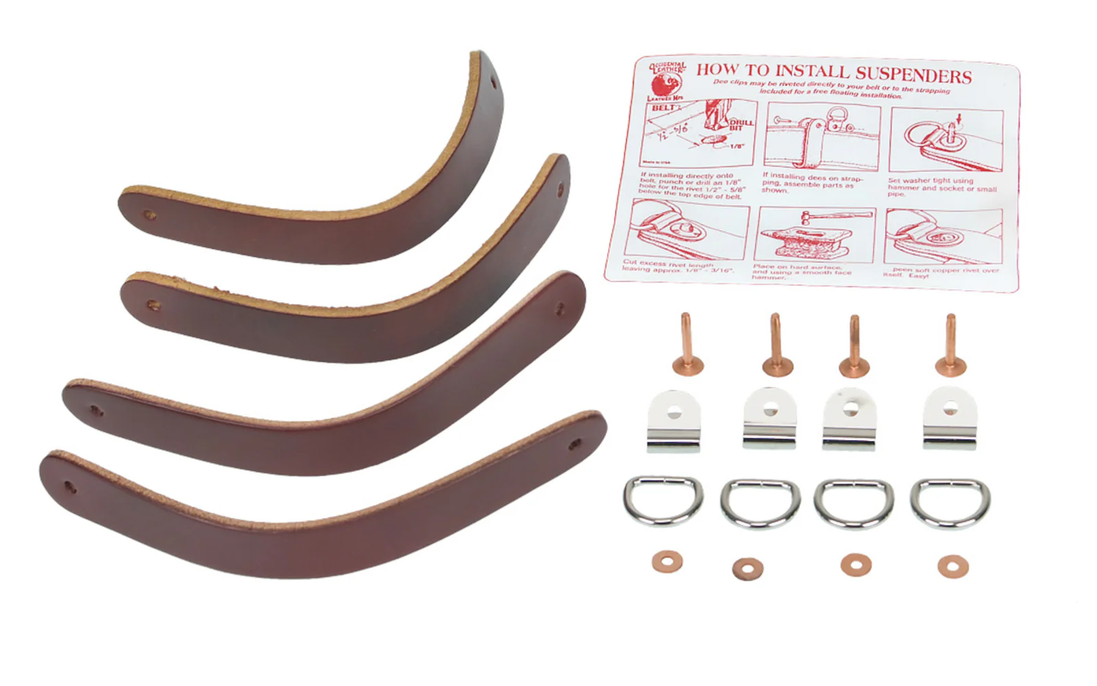 Occidental Leather Suspender Attachment Kit ~ 5009K