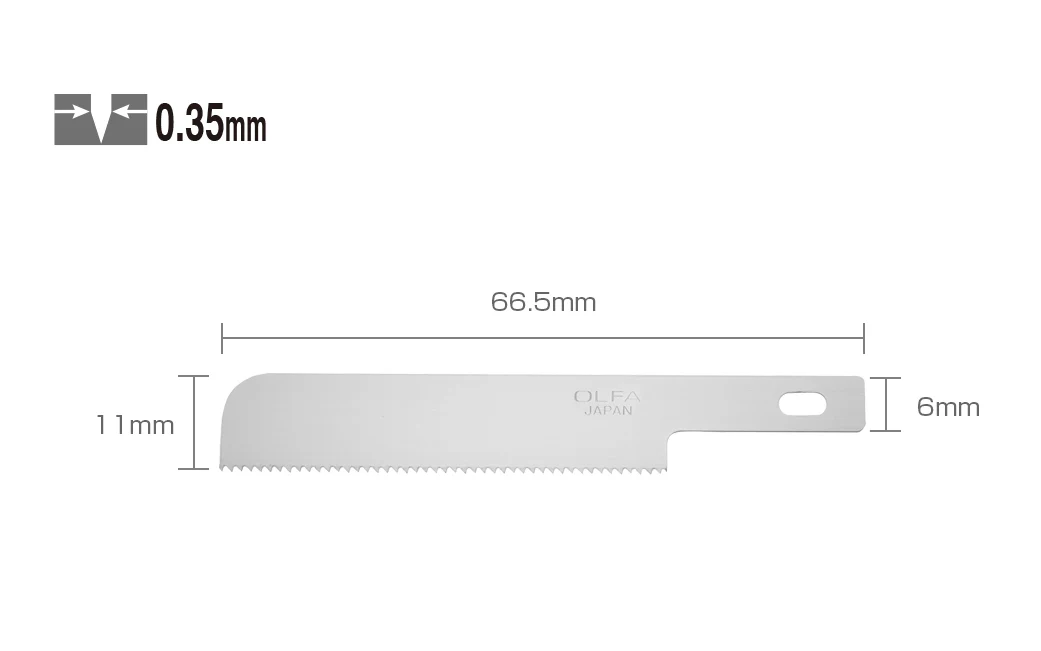 Olfa "KB4-WS/3" Precision Saw Art Blades - 5 Pack - Image 2