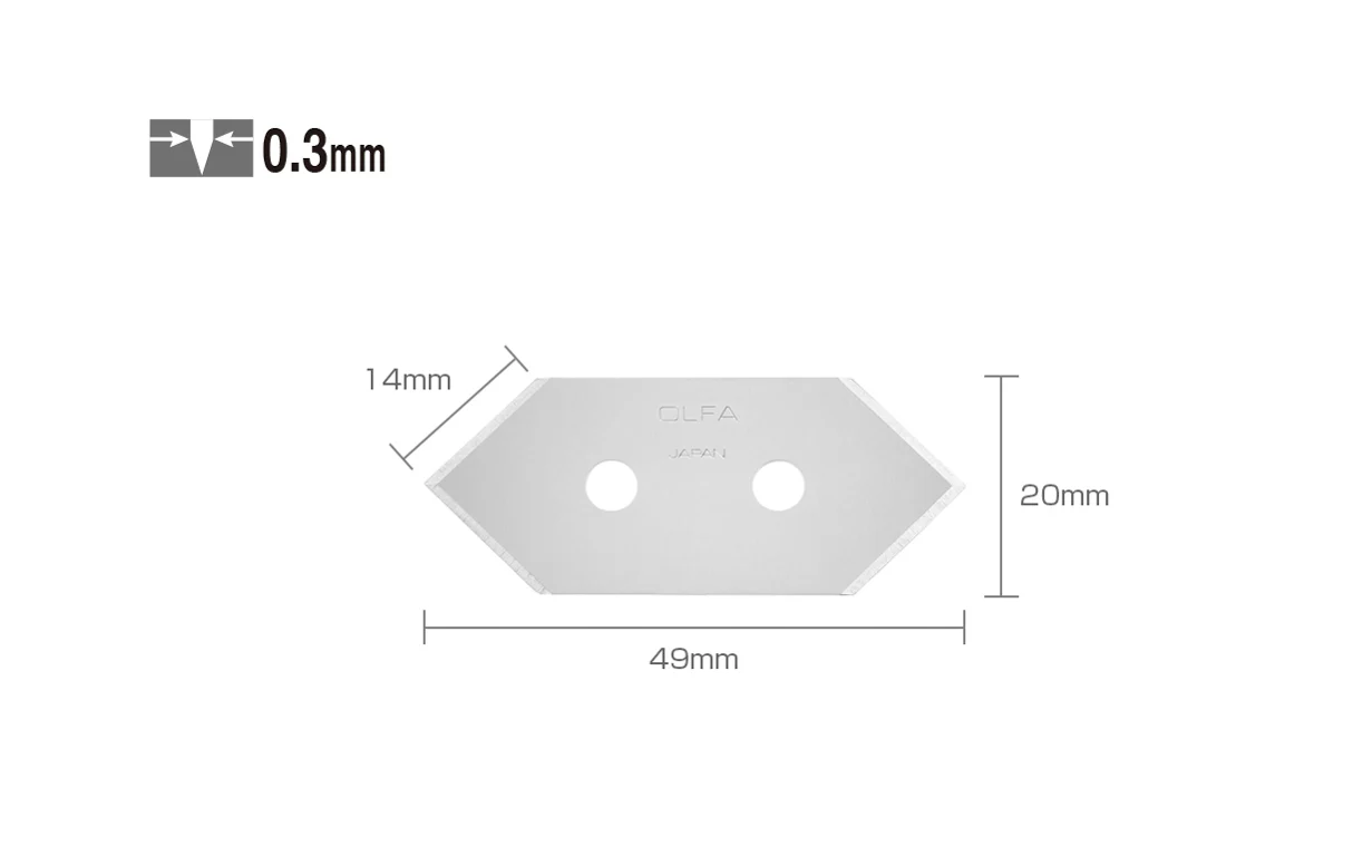 Olfa "MCB-1" Mat Cutter Blades - 5 Pack - Image 2