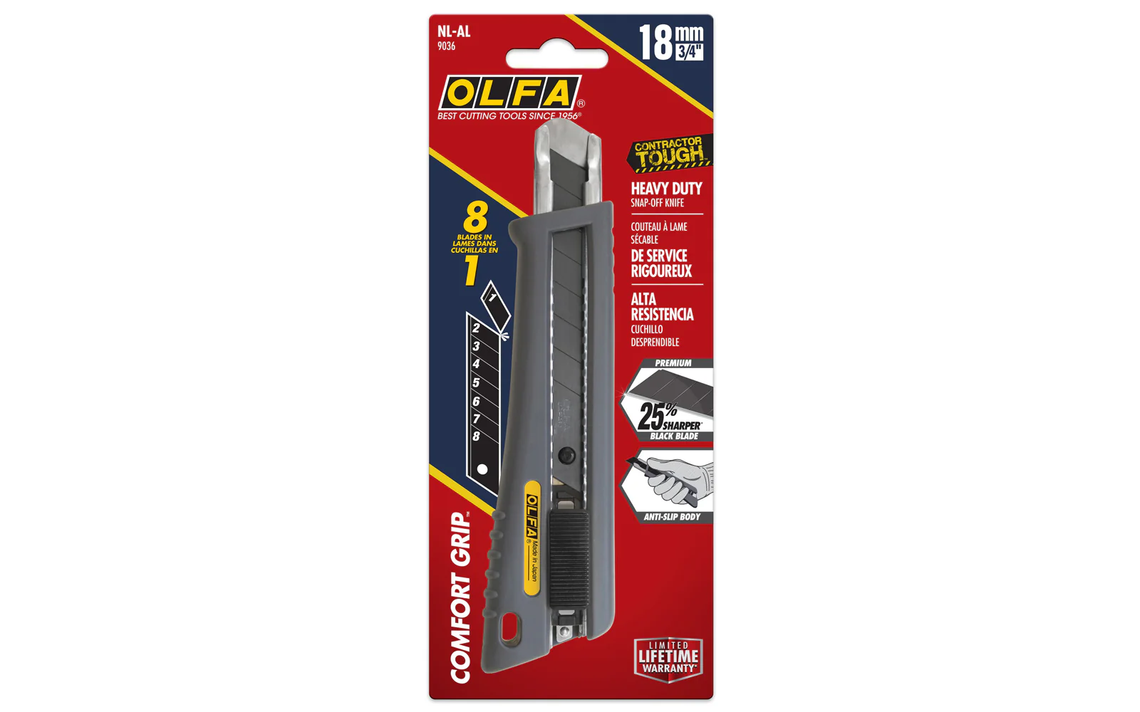 Olfa "NL-AL" Utility Knife - 18 mm Blade - Image 2