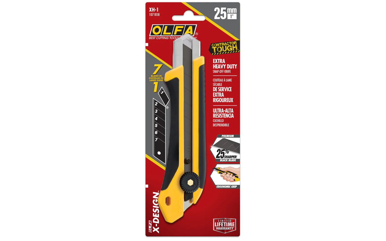 Olfa "XH-1" Utility Knife - 25 mm Blade - Image 2
