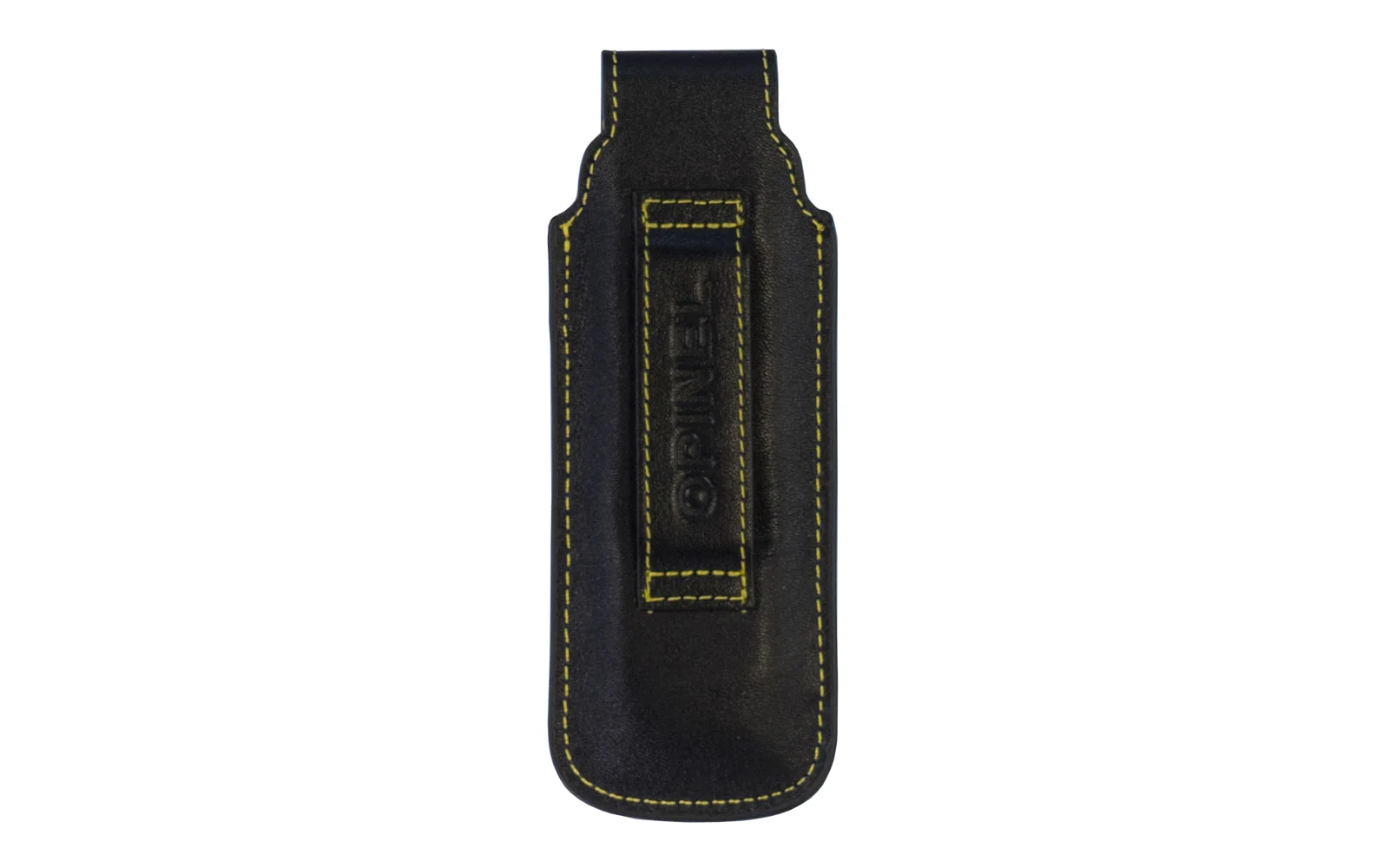 Opinel "Chic" Black Knife Sheath with Yellow Thread - Image 2
