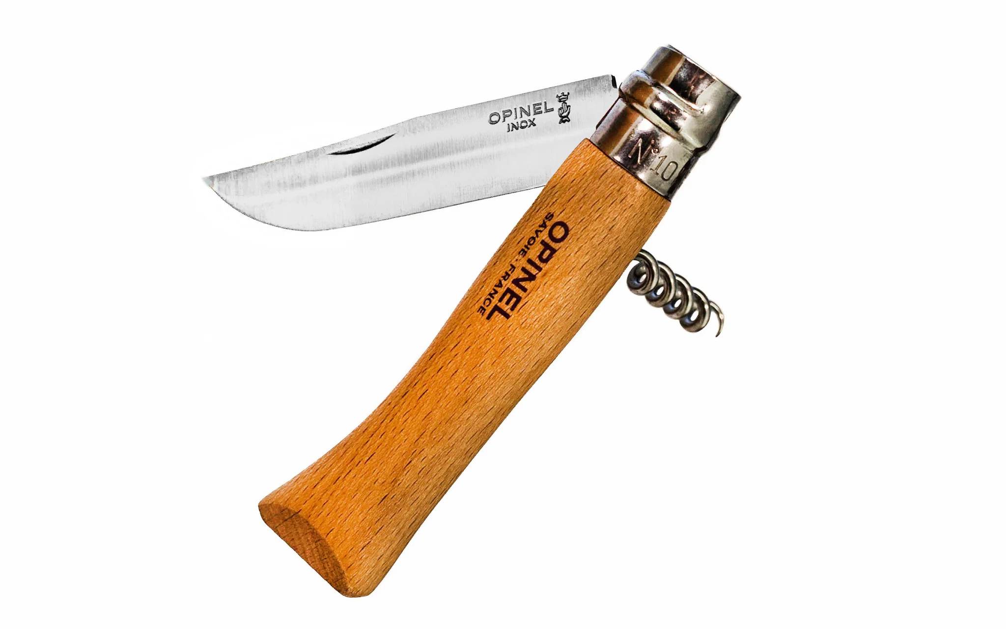 Opinel Stainless Steel Corkscrew Knife - Image 3