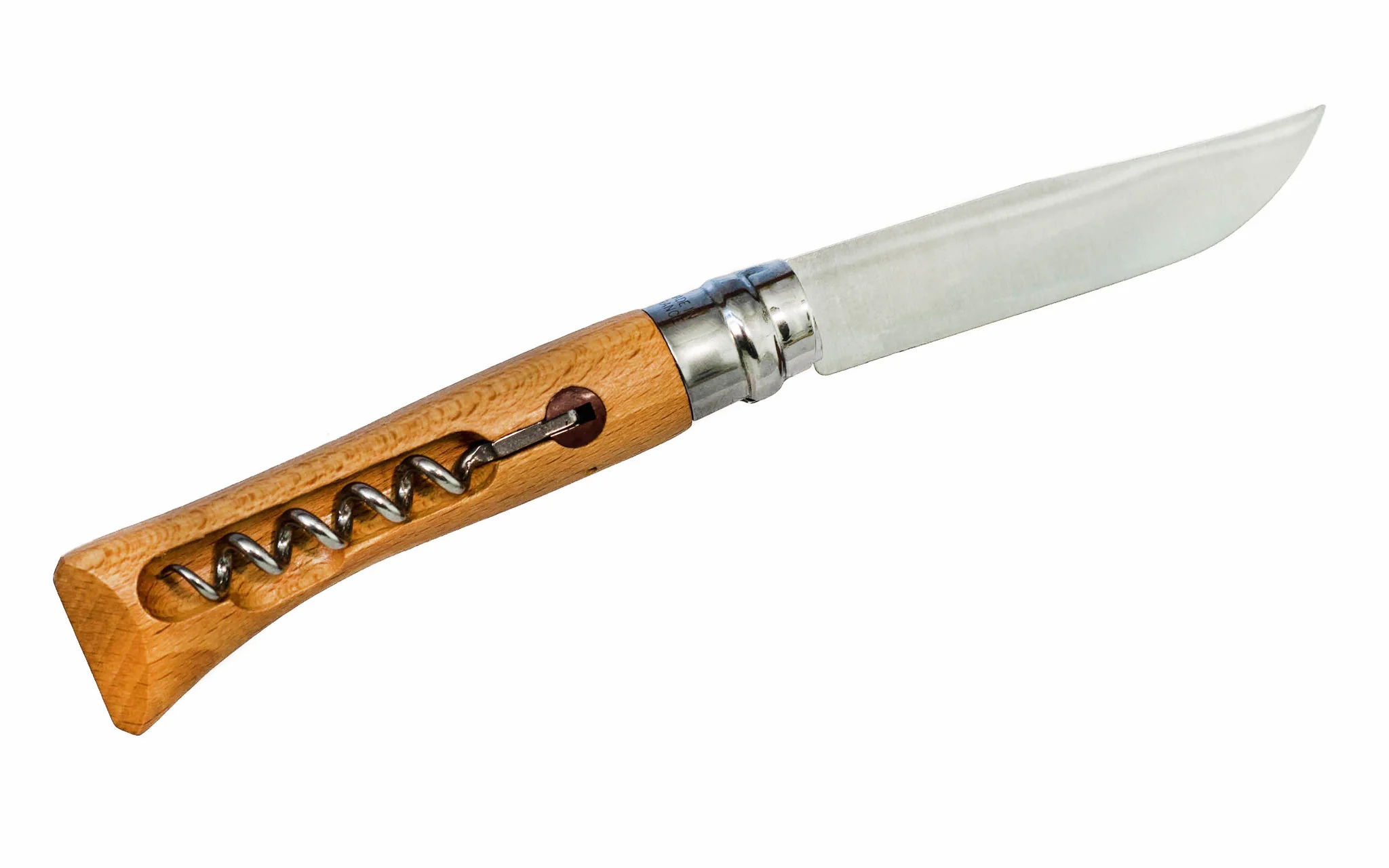 Opinel Stainless Steel Corkscrew Knife - Image 4