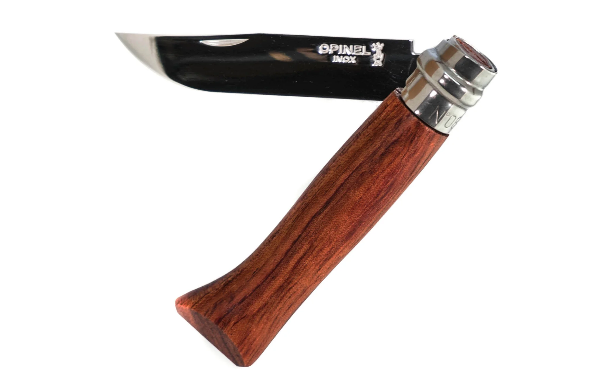Opinel Stainless Steel Knife ~ Bubinga Handle - Image 2