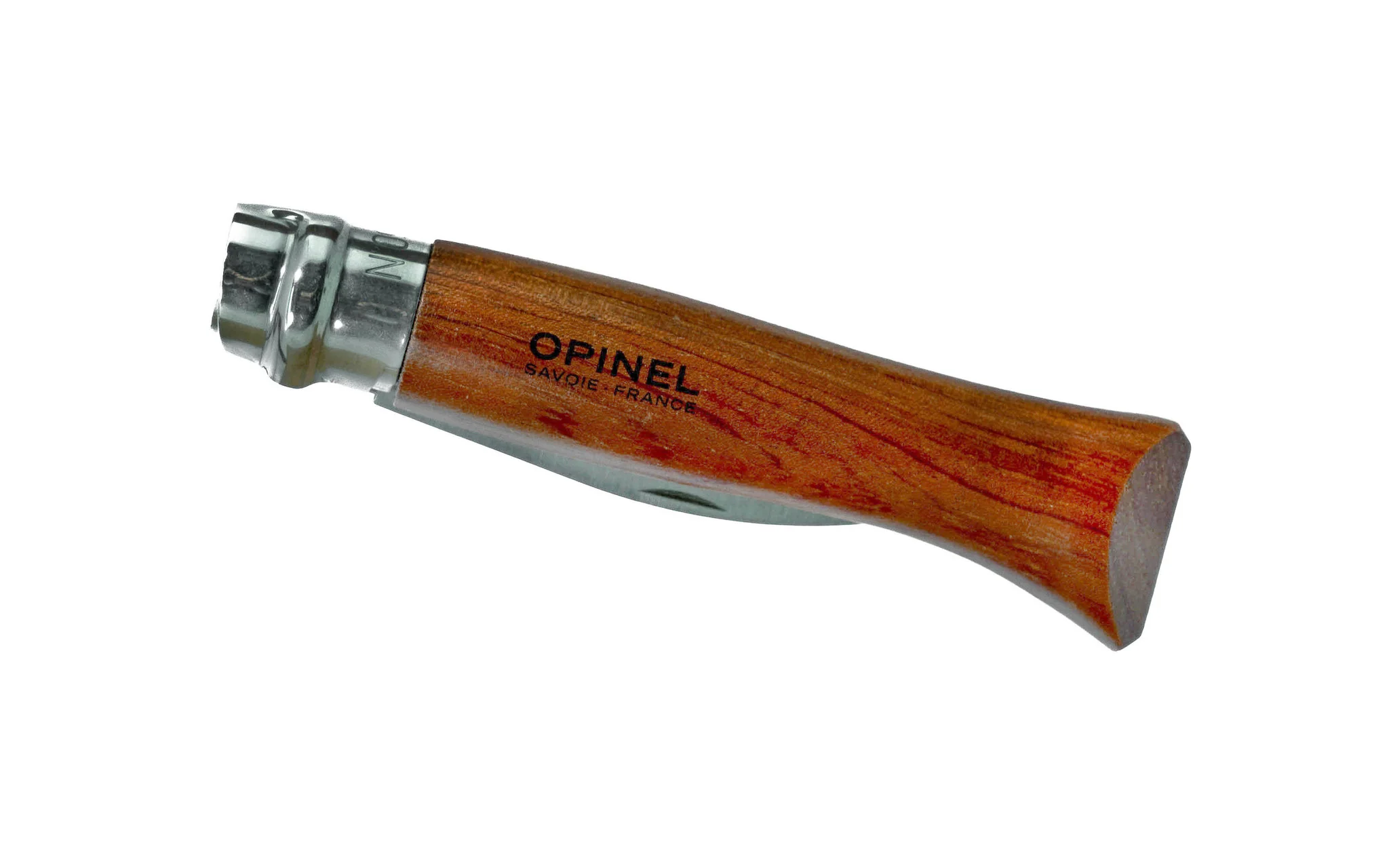 Opinel Stainless Oyster Knife ~ Padauk Handle - Image 3