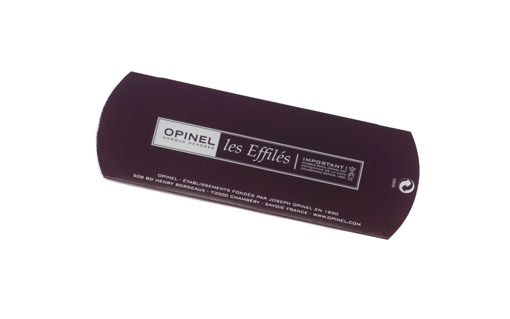 Opinel Stainless Steel "Effilés" Slim Knife ~ Beechwood Handle - Image 4
