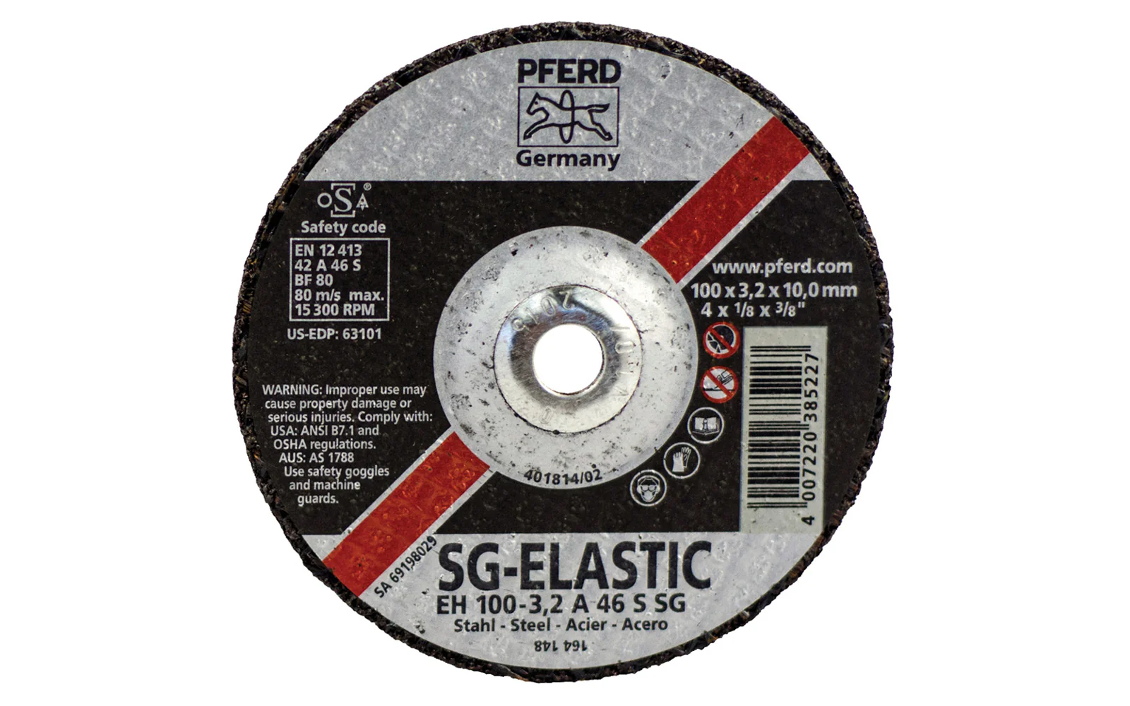Pferd 4" Cut-Off Wheel - 1/8" Thick ~ 3/8" Arbor