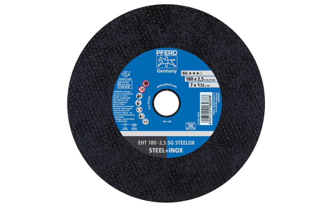 Pferd 7" Cut-Off Wheel - 1/8" Thick ~ 7/8" Arbor