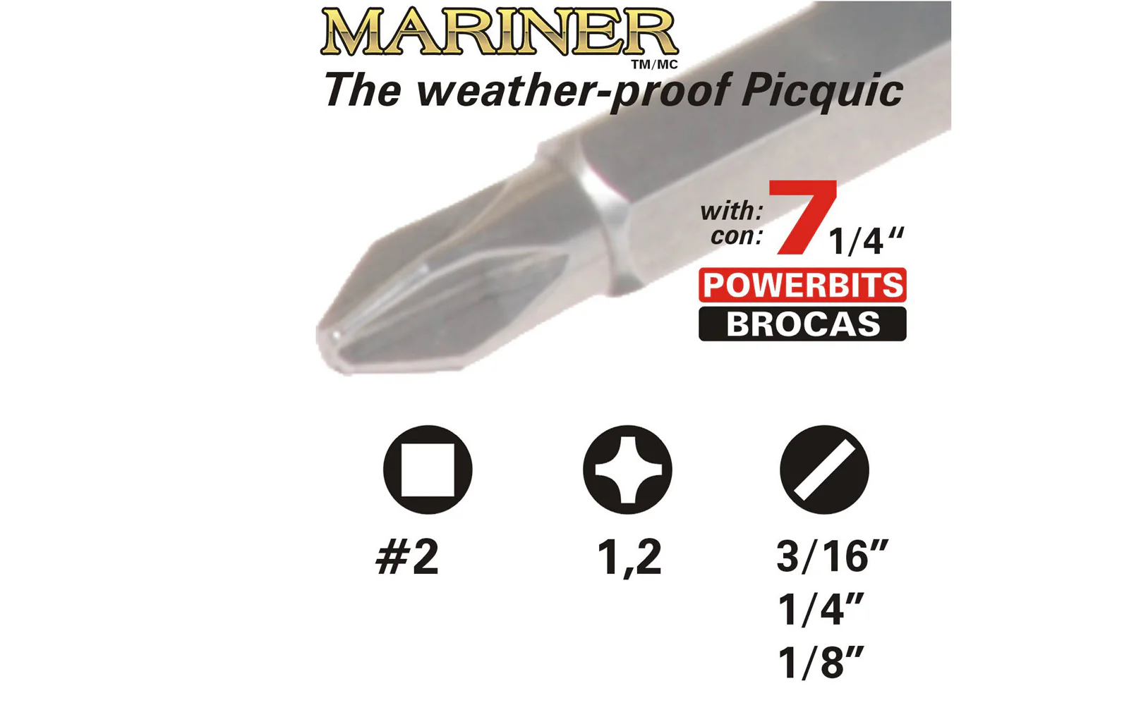 Picquic "Mariner" Multi-Bit Screwdriver - Corrosion Resistant - Image 4
