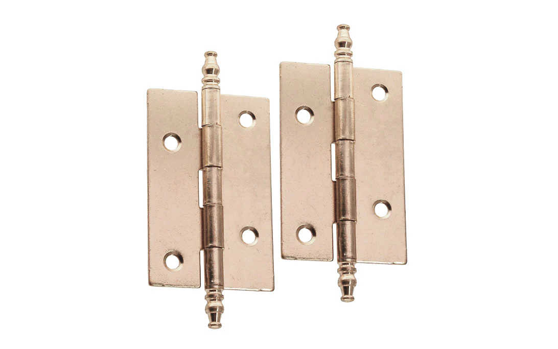 Plated Steel Steeple-Tip Cabinet Hinges ~ 2-1/2" x 1-5/8" - Image 6