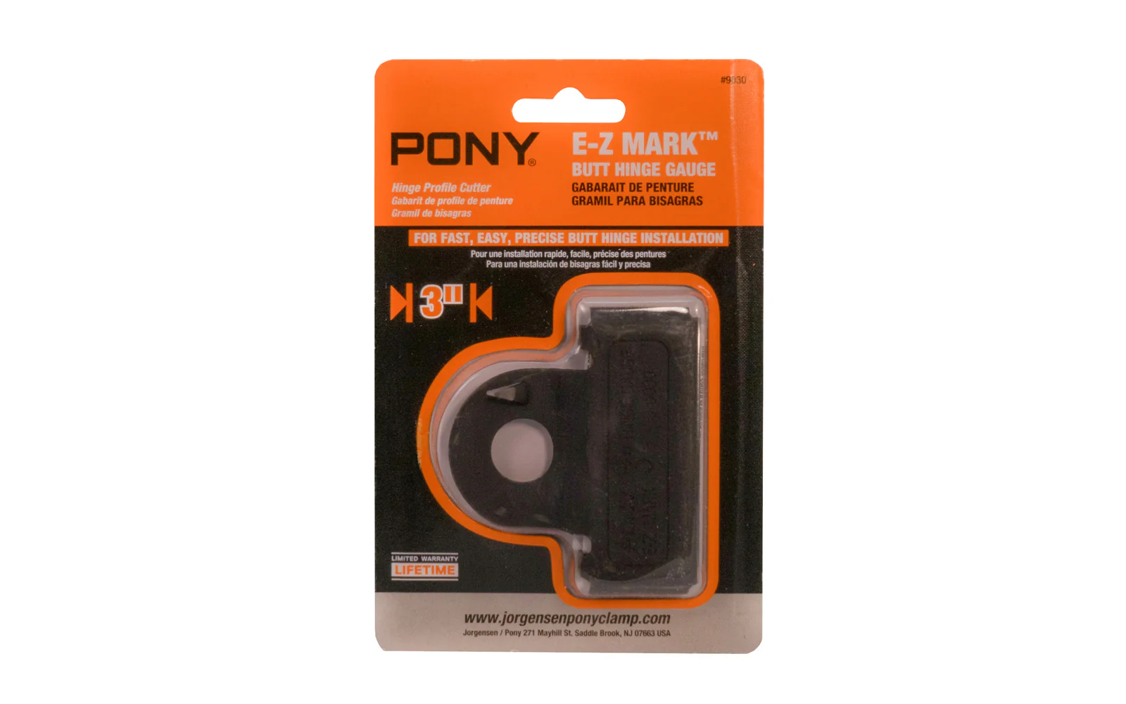 Pony 3" Butt Hinge Gauge