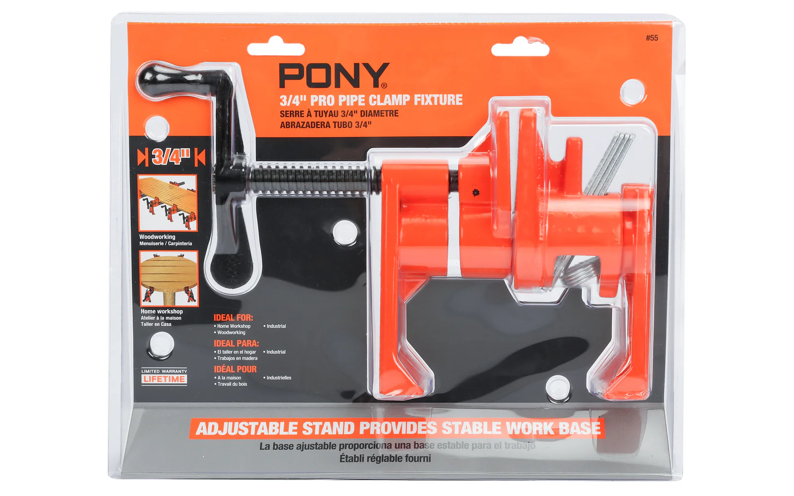 Pony Professional 3/4" Pipe Clamp Fixture ~ No. 55 - Image 2