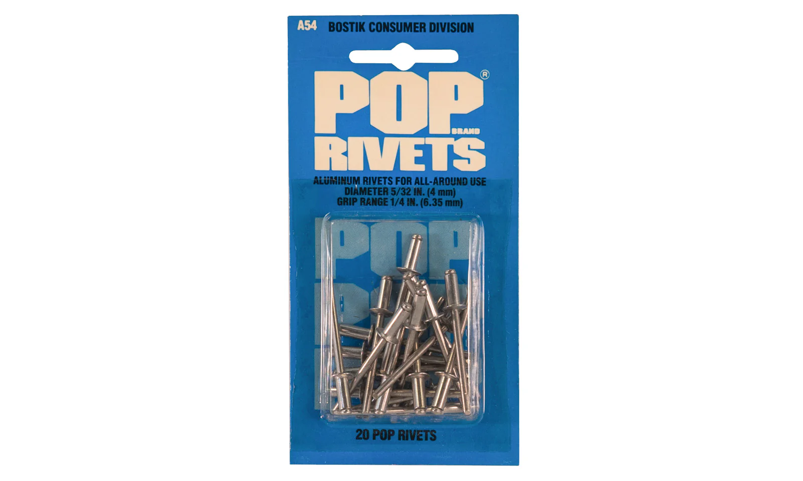 POP Rivets 5/32" x 1/4" Aluminum Rivets - 20 Pack