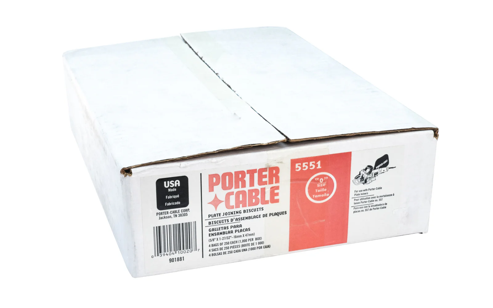 Porter Cable Plate Joining Biscuits Size "0" - 5551