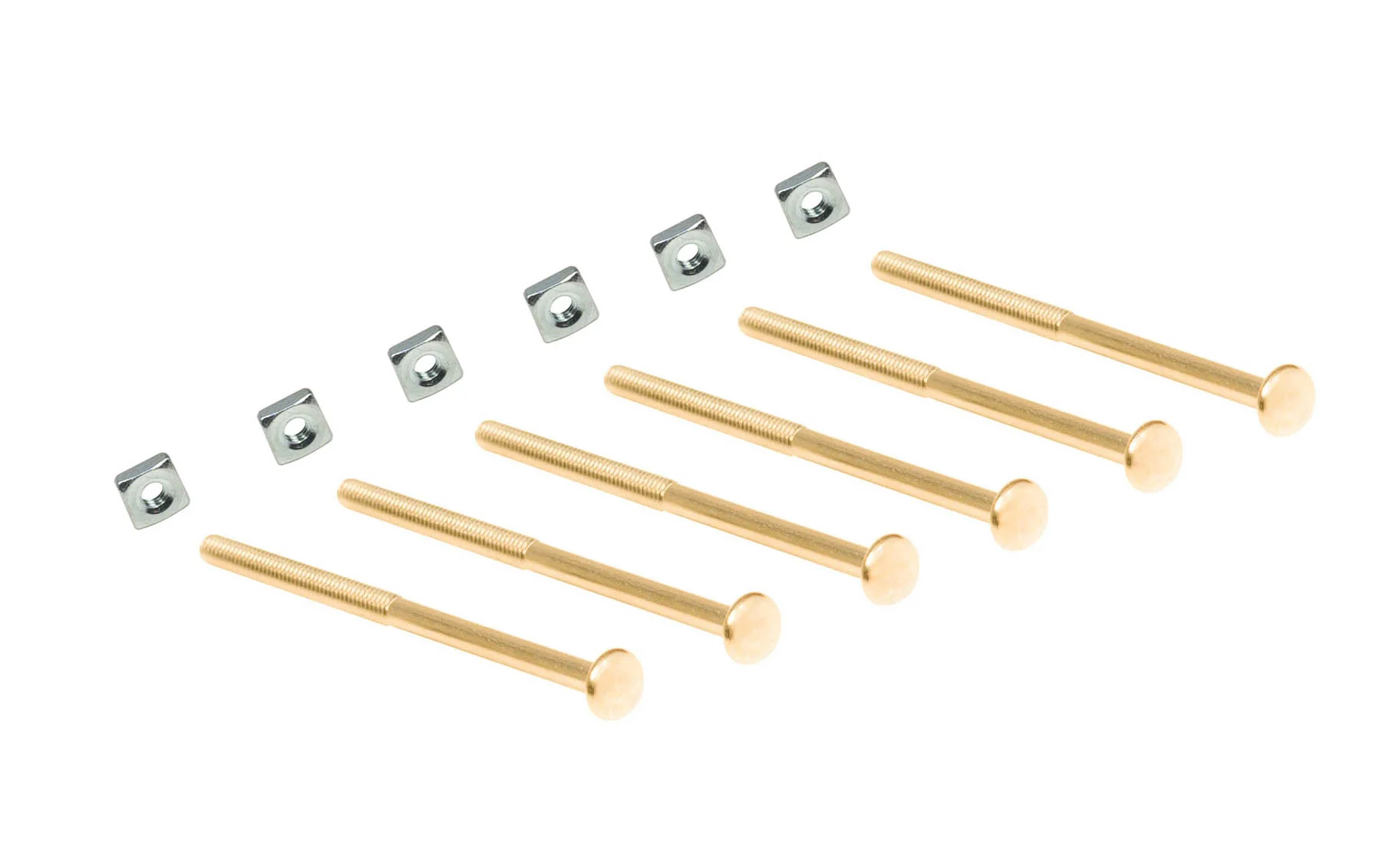Replacement Brass Bolts for Glass Knobs & Pulls ~ 6 Pack