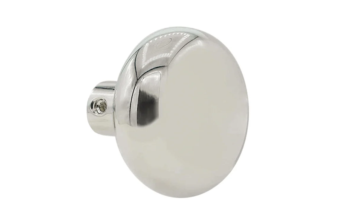 Single Brass Classic Smooth Doorknob - Image 5