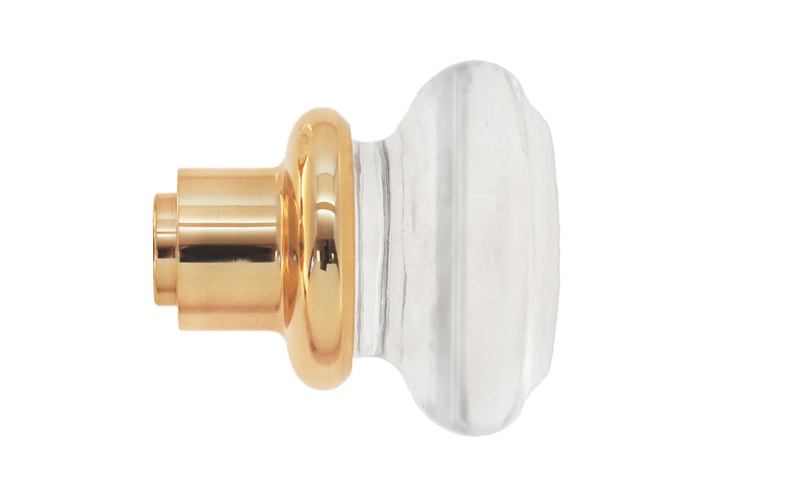 Single Round Clear Glass Doorknob - Image 4