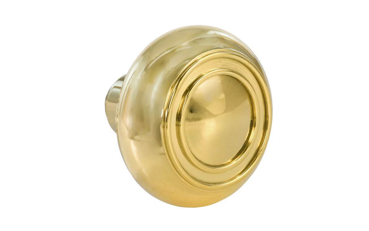 Single Solid Brass Core "Circle-Ring" Doorknob - Image 4