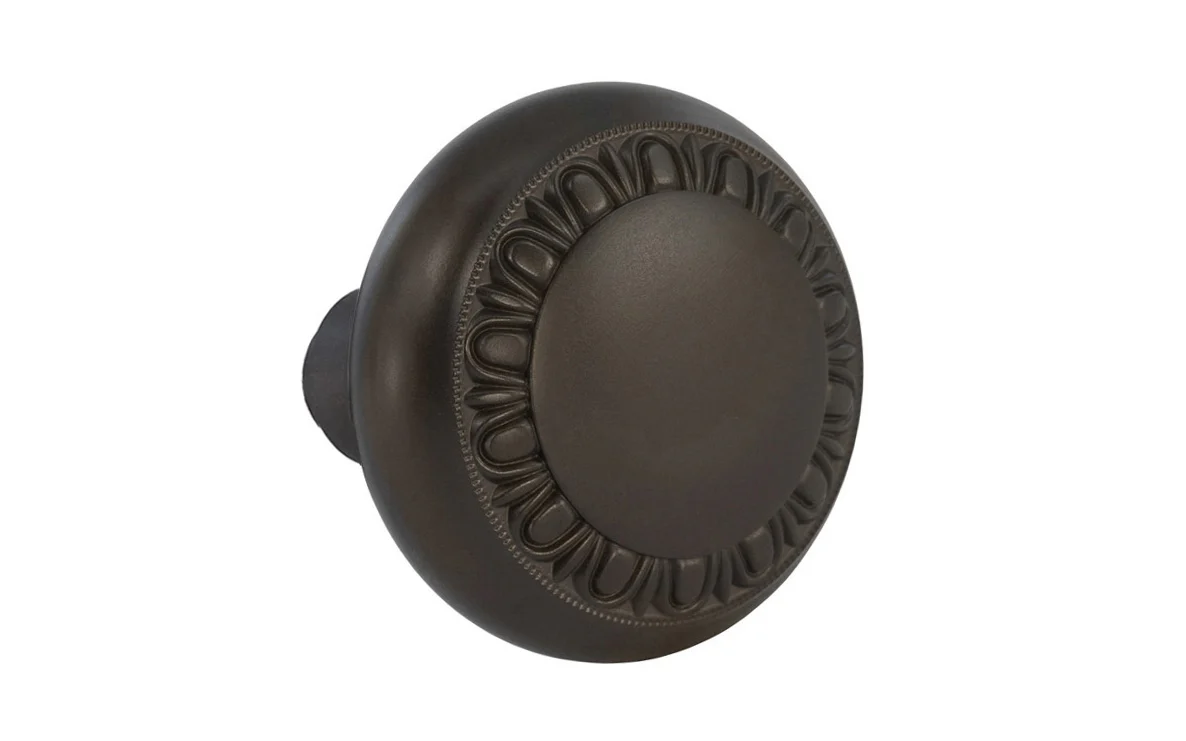 Single Solid Brass Core "Eggdart" Doorknob - Image 2