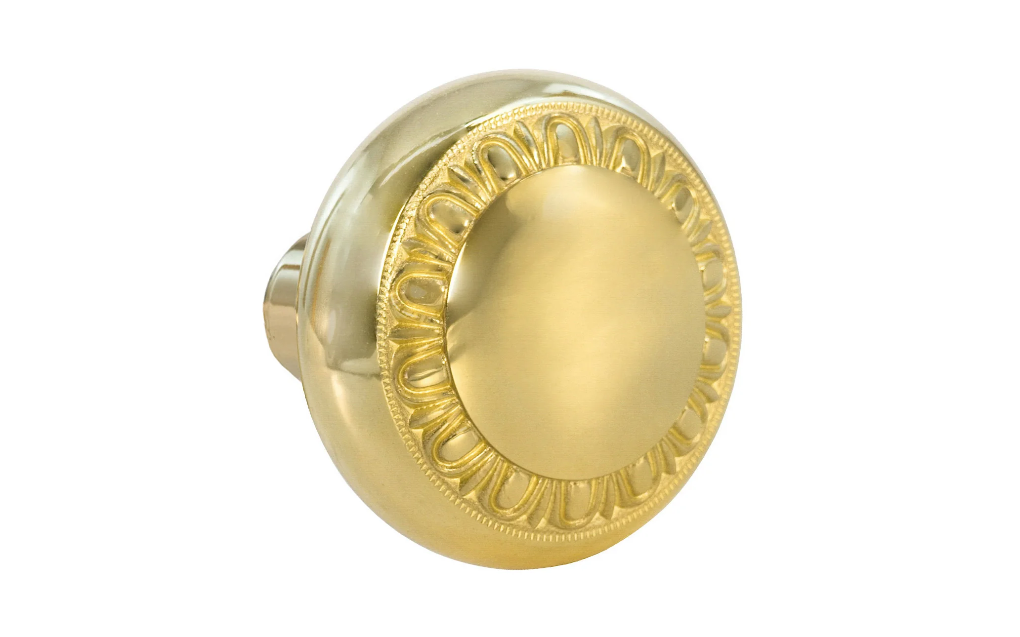 Single Solid Brass Core "Eggdart" Doorknob - Image 4