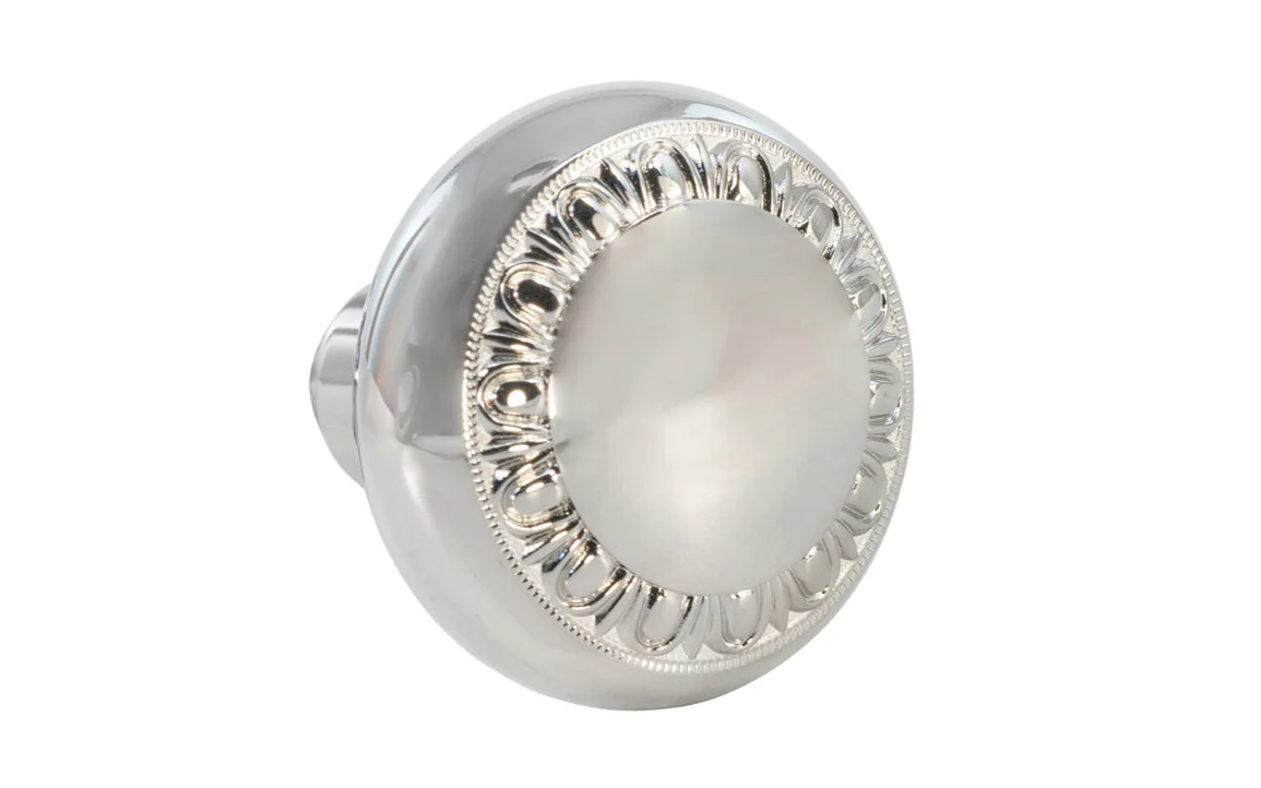 Single Solid Brass Core "Eggdart" Doorknob - Image 5