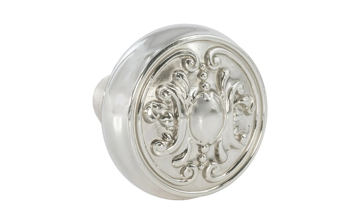 Single Solid Brass Core "Ornate" Doorknob - Image 5