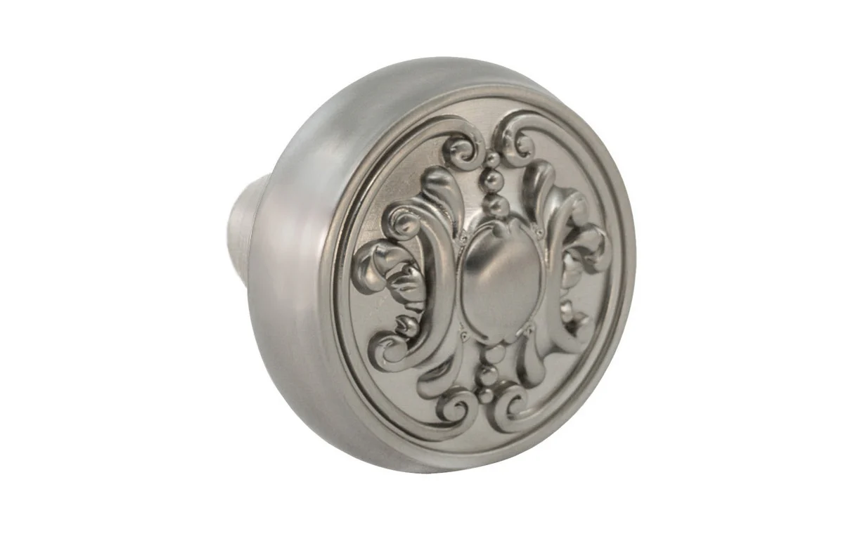 Single Solid Brass Core "Ornate" Doorknob - Image 6