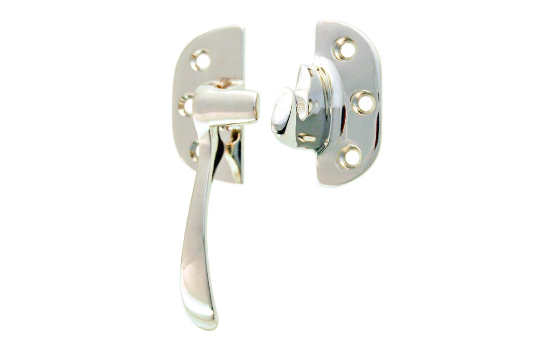 Solid Brass 3/8" Offset Ice Box Latch ~ Left Hand - Image 3