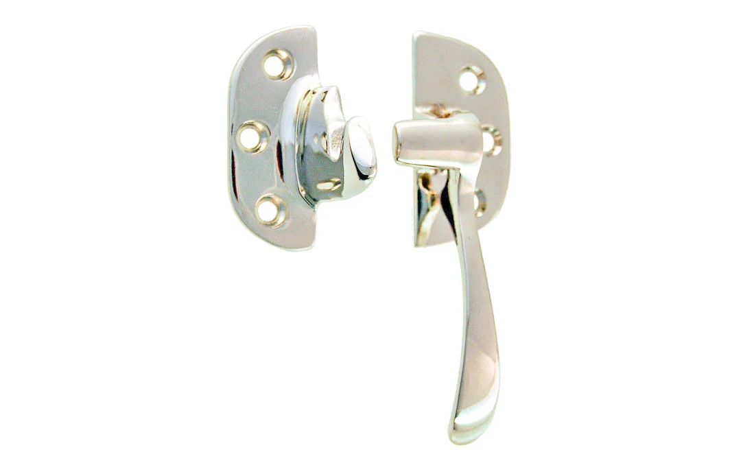 Solid Brass 3/8" Offset Ice Box Latch ~ Right Hand - Image 3