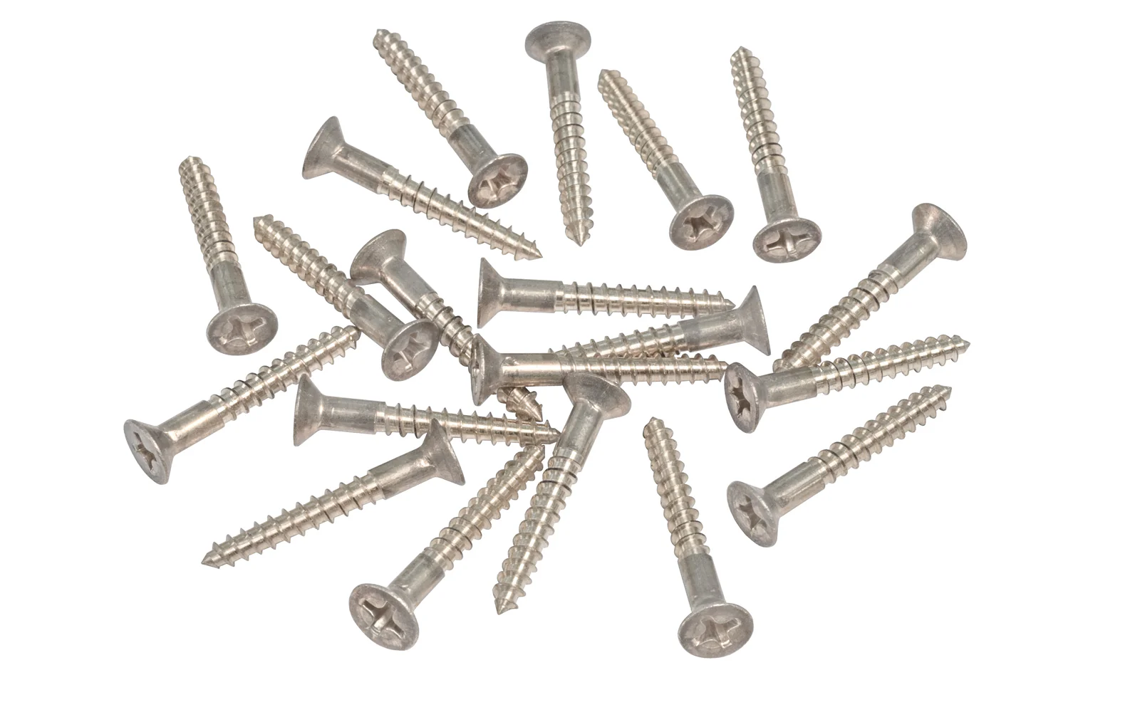 Solid Brass #7 x 1" Flat Head Phillips Wood Screws - Image 4