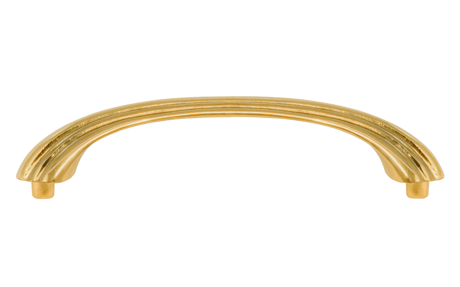 Solid Brass "Art Deco" Handle Pull ~ 4" On Centers - Image 4