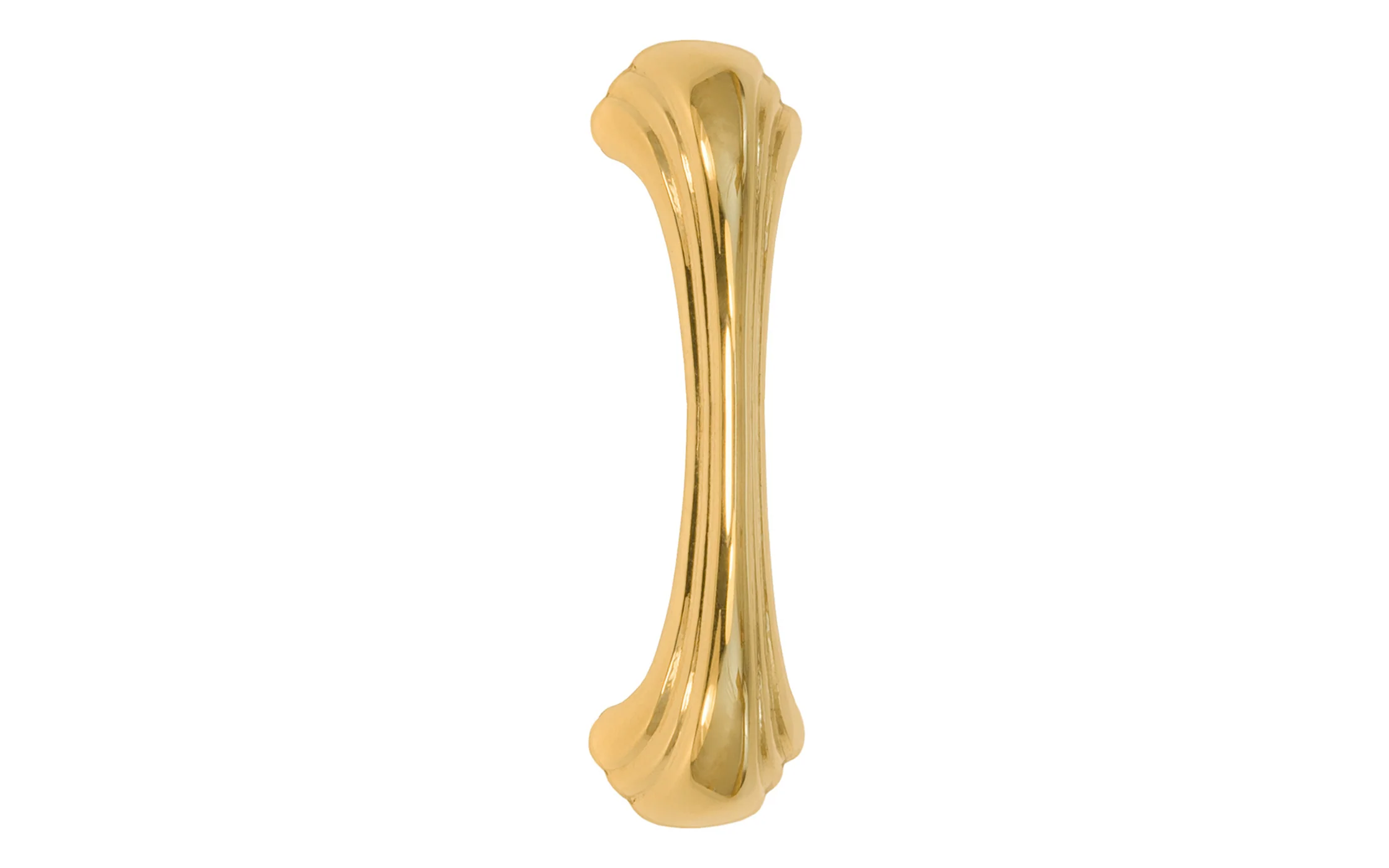 Solid Brass "Art Deco" Handle Pull ~ 3" On Centers - Image 3