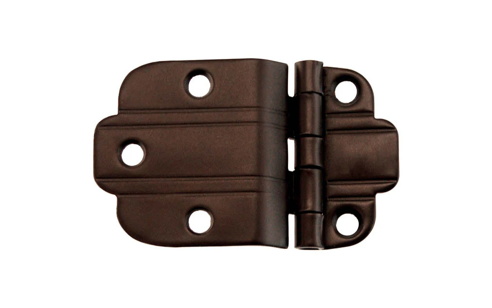 Solid Brass "Art Deco" 3/8" Offset Hinge - Image 2