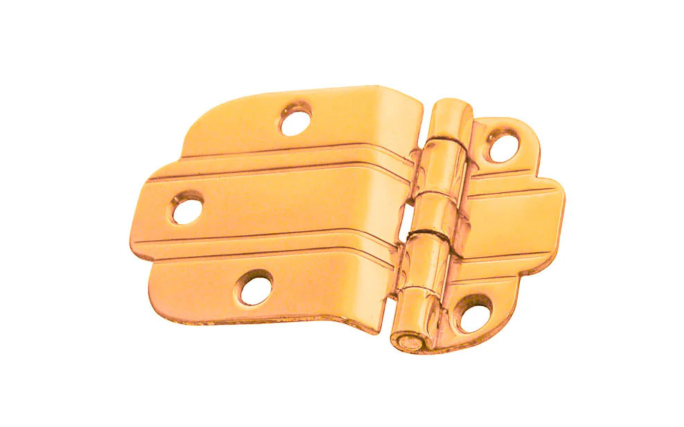 Solid Brass "Art Deco" 3/8" Offset Hinge - Image 3