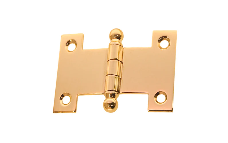 Solid Brass Ball-Tip Parliament Hinge ~ 2-1/2" x 1-3/4" - Image 3