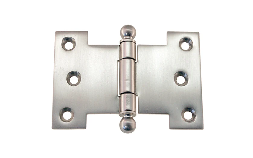 Solid Brass Ball-Tip Parliament Hinge ~ 3-1/2" x 2-1/2" - Image 3