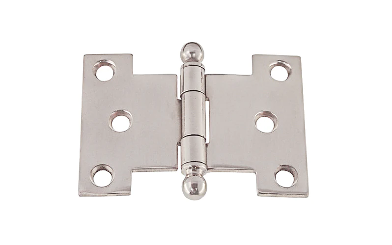 Solid Brass Ball-Tip Parliament Hinge ~ 3" x 2-1/4" - Image 2